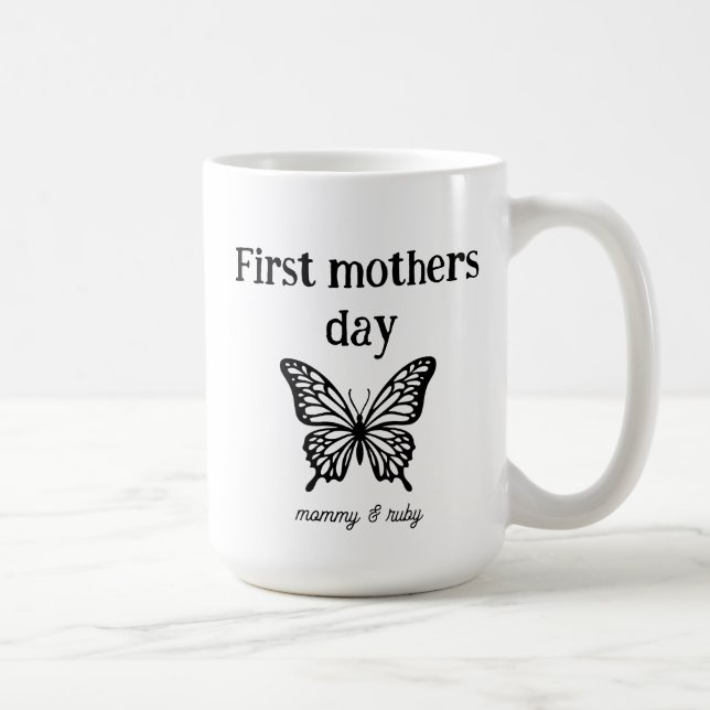 Erstes Muttertag-Mama-Skript individuell Kaffeetasse (Rechts)