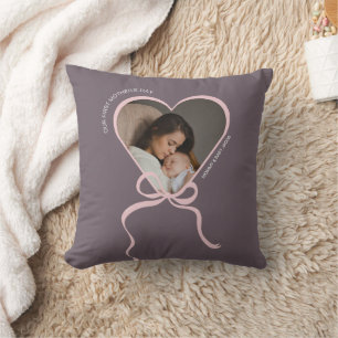 Erstes Muttertags-Custom-Foto-Liebesform Kissen
