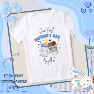 Erstes Muttertags-Shirt 2025 / Blau passendes Outf T-Shirt
