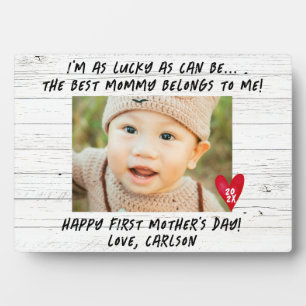 Erstes Muttertagsgeschenk für Mama Kinder Foto Pla Fotoplatte