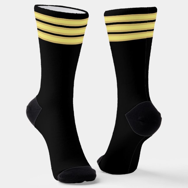 Erstes Offiziers-Pilotenuniform Spaß Socken (Gewinkelt)