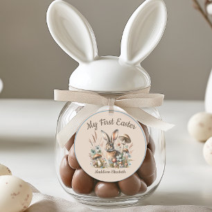 Erstes Osterkaninchen Jack Runder Aufkleber