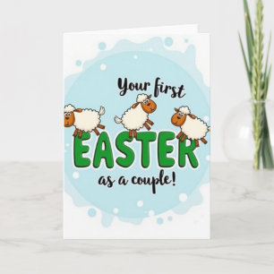 Erstes Ostern als Paar Karte