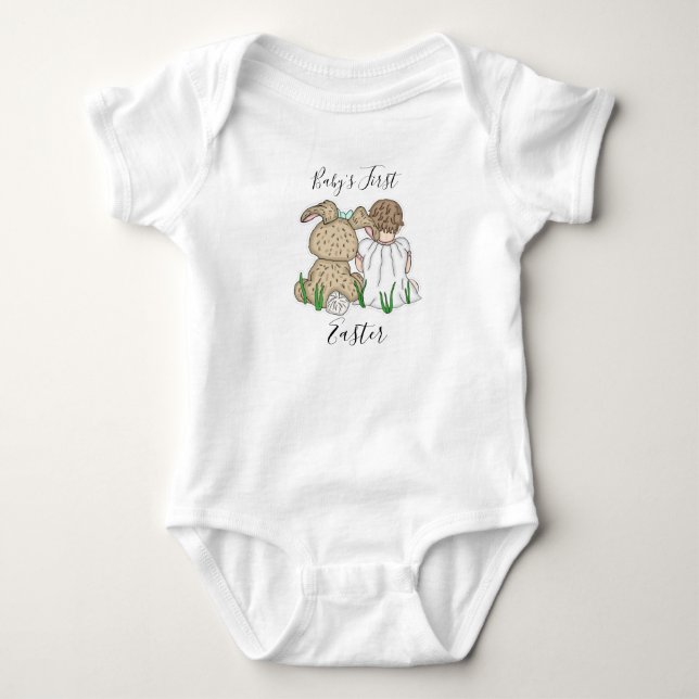 Erstes Ostern des Babys Baby Strampler (Vorderseite)