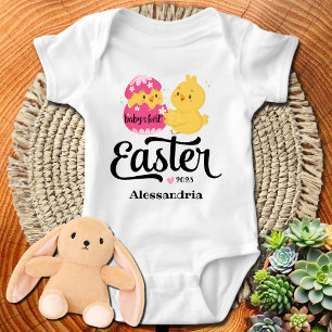 Erstes Ostern personalisiertes Baby-Body Baby Strampler