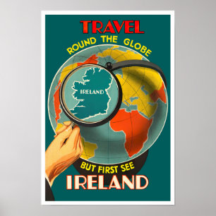 Erstes Reiseplakat Irlands Poster