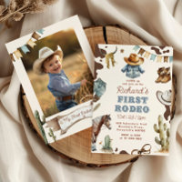 Erstes Rodeo 1. Geburtstag Western Cowboy Foto
