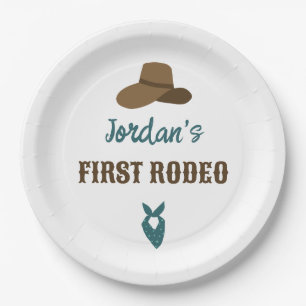 Erstes Rodeo Geburtstag 1. Cowboy Western Pappteller