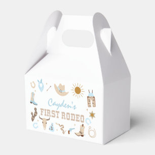 Erstes Rodeo Pastell Erster Geburtstag Geschenkschachtel