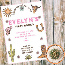 Erstes Rodeo Western Cowboy Boho Geburtstag