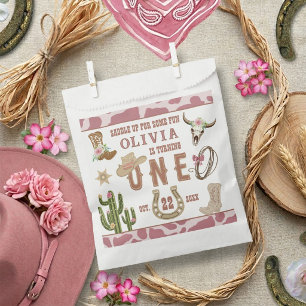 Erstes Rodeo Western Cowgirl 1. Geburtstagsfeier Geschenktütchen