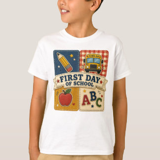 Erstes-Schultag-Shirt, Back-to-School-Shirt T-Shirt