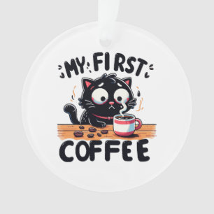 Erstes Schwarzes Kaffee-Abenteuer Ornament