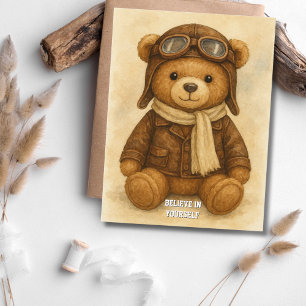 Erstes Solo Einfaches Flugzeug, Personalisierte Lu Postkarte