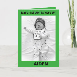ERSTES ST. PATRICK'S DAY-KARTEN FÜR BABYS FEIERTAGSKARTE