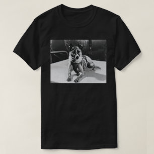 Erstes Tier, das die Erde umkreisen Hund Laika T-Shirt