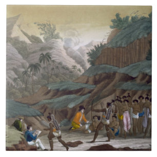 Erstes Treffen der französischen Forscher mit dem Fliese