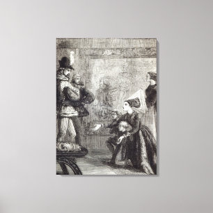 Erstes Treffen von Edward IV und von Dame Leinwanddruck