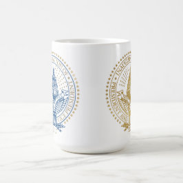 Erstes und zweites erstes Siegel Donald Trump Kaffeetasse