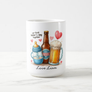 Erstes Vatertags-Erinnerungsdesign  Kaffeetasse