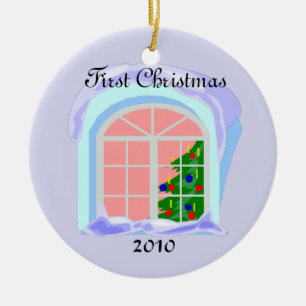 Erstes Weihnachten 2010 Keramikornament