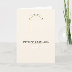 Erstes Weihnachten 2026 Foto-Feiertagskarte