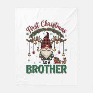 Erstes Weihnachten als Bruder Gnom Rentierschlitte Fleecedecke