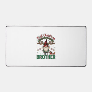 Erstes Weihnachten als Bruder Gnom Rentierschlitte Schreibtischunterlage