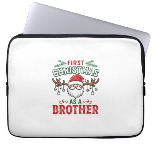 Erstes Weihnachten als Bruder Santa Gnome Laptopschutzhülle