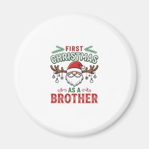 Erstes Weihnachten als Bruder Santa Gnome Magnet