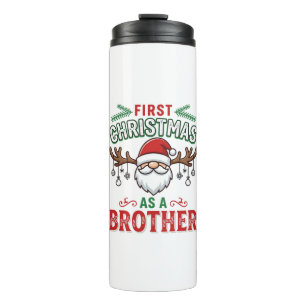 Erstes Weihnachten als Bruder Santa Gnome Thermosbecher