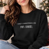 Erstes Weihnachten als Frau Nachname T-Shirt