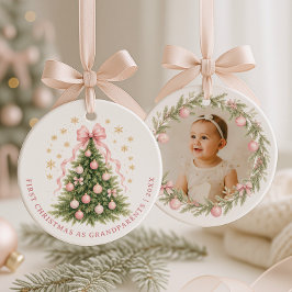 Erstes Weihnachten als Großeltern Keramik Ornament