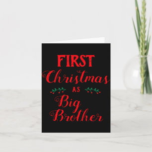 Erstes Weihnachten als großer Bruder Familien-Matc Karte