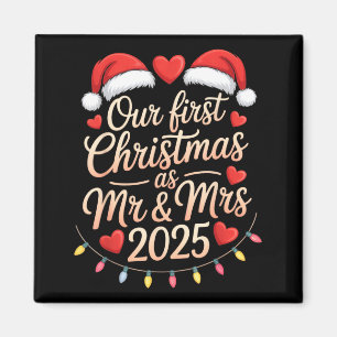 Erstes Weihnachten als Herr und Frau 2025 Verheira Magnet