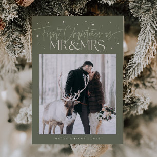 Erstes Weihnachten als Herr und Frau Hochzeitsfoto