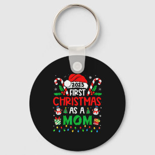 Erstes Weihnachten als Mama Familie Matching Neue Schlüsselanhänger