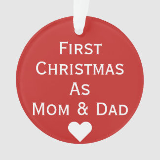Erstes Weihnachten als Mama-u. Vater-Verzierung Ornament