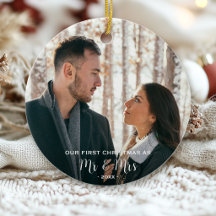 Erstes Weihnachten als Mr. und Mrs. mit 2 Fotos