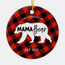 Erstes Weihnachten als Mutter Bear Ornament