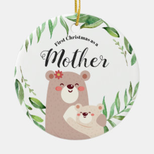 Erstes Weihnachten als Mutter-Verzierung Keramikornament