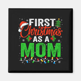 Erstes Weihnachten als Mutter Xmas-Lichter Neuer V Magnet
