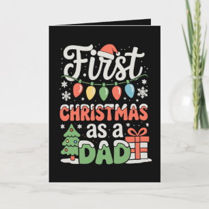 Erstes Weihnachten als Papa Neuer Daddy 1. Weihnac Karte