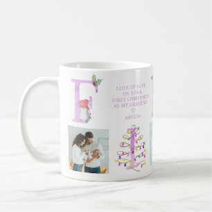 Erstes Weihnachten als .. Süße Weihnachts-Fotocoll Kaffeetasse