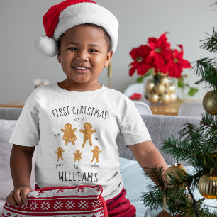 Erstes Weihnachten Angenommen Individuelle Lebkuch T-Shirt