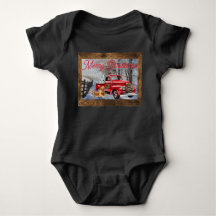 Erstes Weihnachten auf dem Bauernhof für Babys