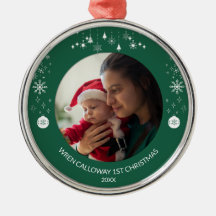 Erstes Weihnachten des Babys Elegant Benutzerdefin