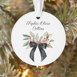 Erstes Weihnachten des Babys Neugeborene Wasserfar Ornament