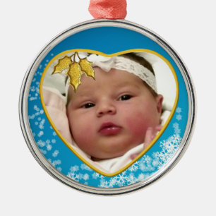 Erstes Weihnachten Erbstück Herz für Babys Ornament Aus Metall