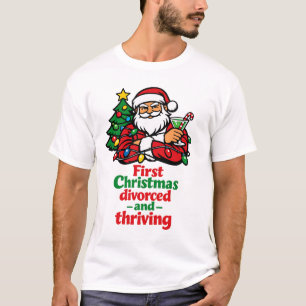 Erstes Weihnachten geschieden und erfolgreich Weih T-Shirt